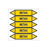 Značení potrubí, metan